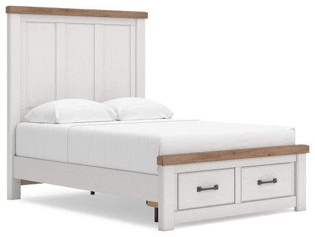 Savonport White/Brown Youth Storage Panel Bedroom Set by Ashley at Eve Furniture