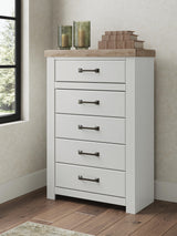 Savonport White/Brown Youth Storage Panel Bedroom Set by Ashley at Eve Furniture