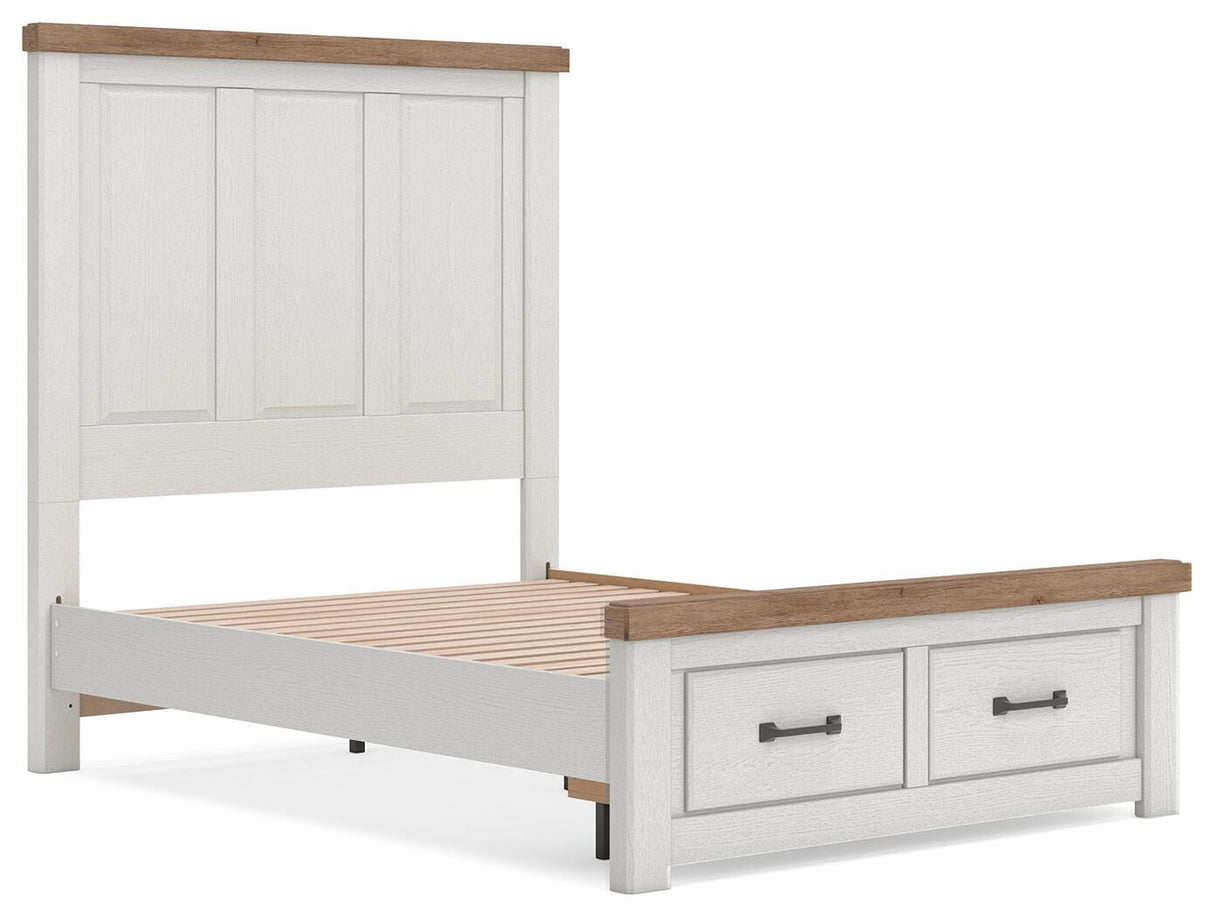Savonport White/Brown Youth Storage Panel Bedroom Set by Ashley at Eve Furniture