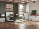 Savonport White/Brown Youth Storage Panel Bedroom Set by Ashley at Eve Furniture