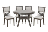 Savor Gray 5-Piece Dining Set by Homelegance at Eve Furniture