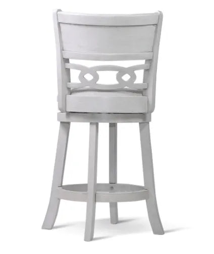 Savor White Swivel Counter Chair, Set of 2 by Homelegance at Eve Furniture