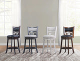 Savor White Swivel Counter Chair, Set of 2 by Homelegance at Eve Furniture