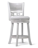 Savor White Swivel Counter Chair, Set of 2 by Homelegance at Eve Furniture