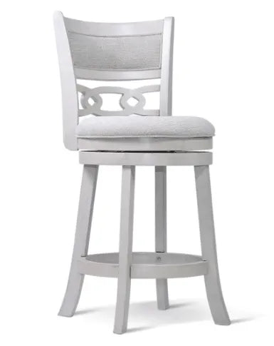Savor White Swivel Counter Chair, Set of 2 by Homelegance at Eve Furniture