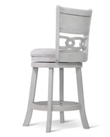 Savor White Swivel Counter Chair, Set of 2 by Homelegance at Eve Furniture