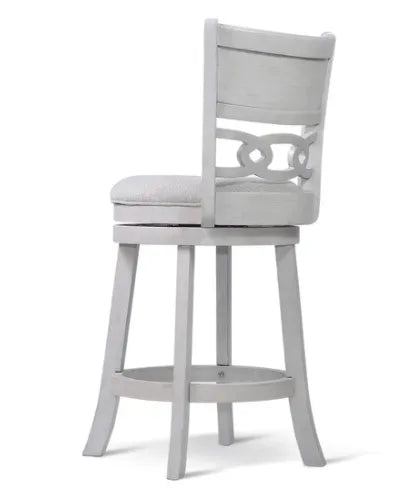 Savor White Swivel Counter Chair, Set of 2 by Homelegance at Eve Furniture