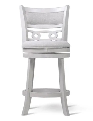 Savor White Swivel Counter Chair, Set of 2 by Homelegance at Eve Furniture