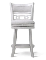 Savor White Swivel Counter Chair, Set of 2 by Homelegance at Eve Furniture