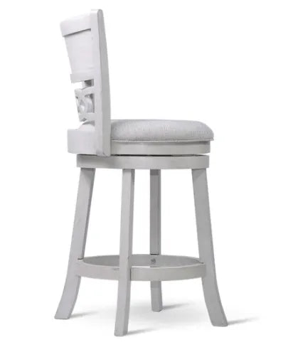 Savor White Swivel Counter Chair, Set of 2 by Homelegance at Eve Furniture