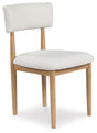 Sawdyn White/Light Brown Dining Chair, Set of 2 by Ashley at Eve Furniture