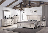Sawyer Antique White and Brown Dresser by Crown Mark at Eve Furniture