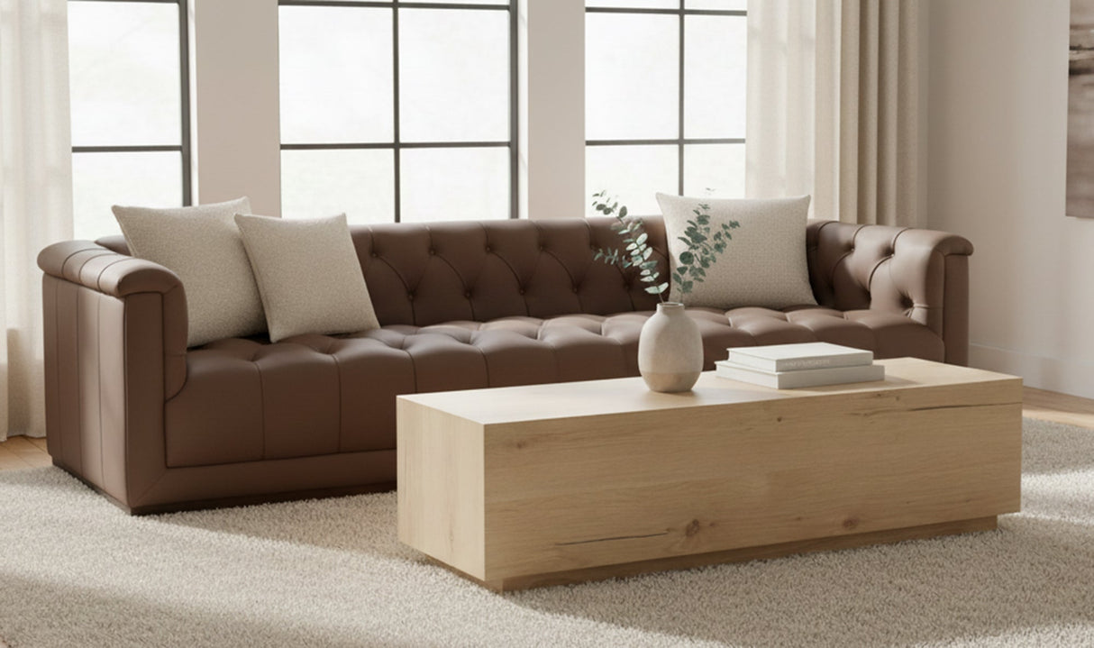 Sawyer Coffee Table Rustic Oak by Moe's Home at Eve Furniture