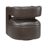 Sawyer Dark Coffee Swivel Chair by Homelegance at Eve Furniture