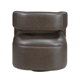 Sawyer Dark Coffee Swivel Chair by Homelegance at Eve Furniture