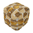Sawyer Natural Tones Tufted Pouf by TOV Furniture at Eve Furniture