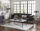 Saxon End Table in Matte Black by Modus Furniture at Eve Furniture
