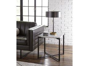 Saxon End Table in Matte Black by Modus Furniture at Eve Furniture