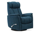 Saxton Dark Teal Manual Swivel Glider Recliner by Steve Silver at Eve Furniture