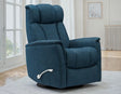 Saxton Dark Teal Manual Swivel Glider Recliner by Steve Silver at Eve Furniture