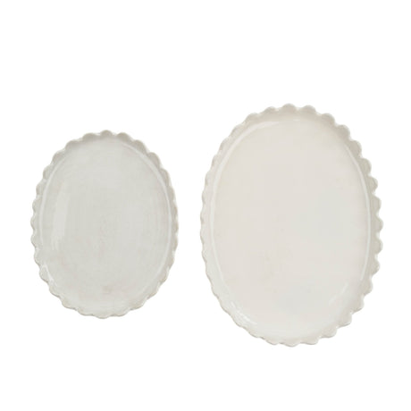 Scalloped Oval Plate S, Set of 6 by Mercana at Eve Furniture