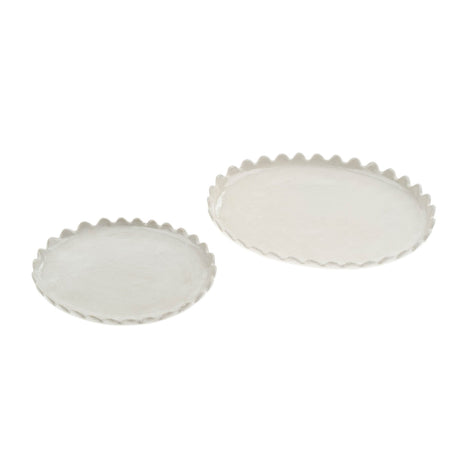 Scalloped Oval Plate S, Set of 6 by Mercana at Eve Furniture