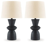 Scarbot Distressed Black Table Lamp by Ashley at Eve Furniture
