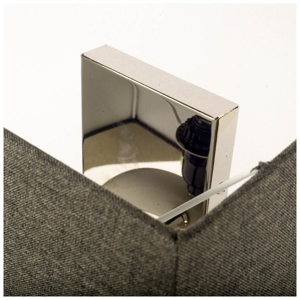Scarlett II Gray Base & Shade Wall Sconce by Mercana at Eve Furniture