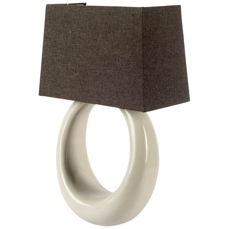 Scarlett II Gray Base & Shade Wall Sconce by Mercana at Eve Furniture