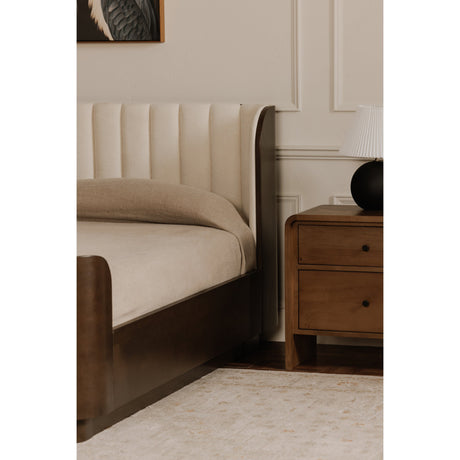 Scarlette Cream King Bed by MOES at Eve Furniture