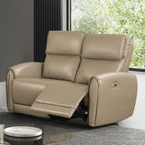Schlieren Beige Leatherette Reclining Living Room Set by Furniture of America at Eve Furniture
