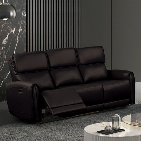Schlieren Black Leatherette Reclining Living Room Set by Furniture of America at Eve Furniture