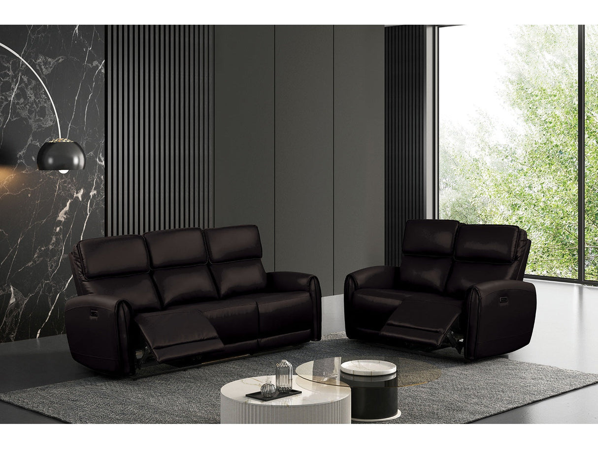 Schlieren Black Leatherette Reclining Living Room Set by Furniture of America at Eve Furniture
