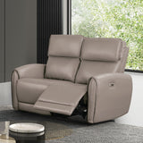 Schlieren Light Brown Leatherette Reclining Living Room Set by Furniture of America at Eve Furniture