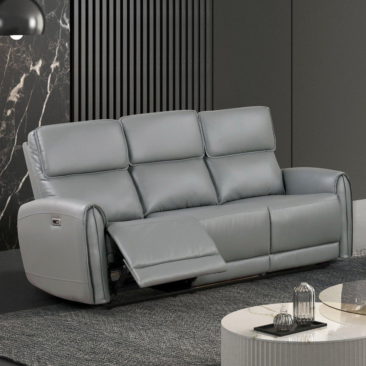 Schlieren Gray Power Sofa by Furniture of America at Eve Furniture