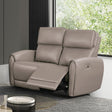 Schlieren Light Brown Power Loveseat by Furniture of America at Eve Furniture