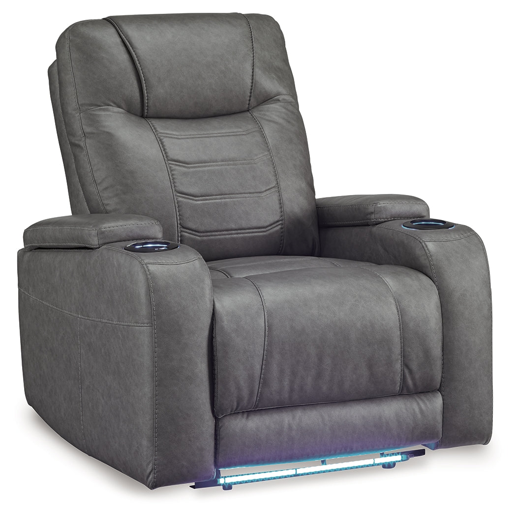 Schooner Rocks Slate Power Recliner