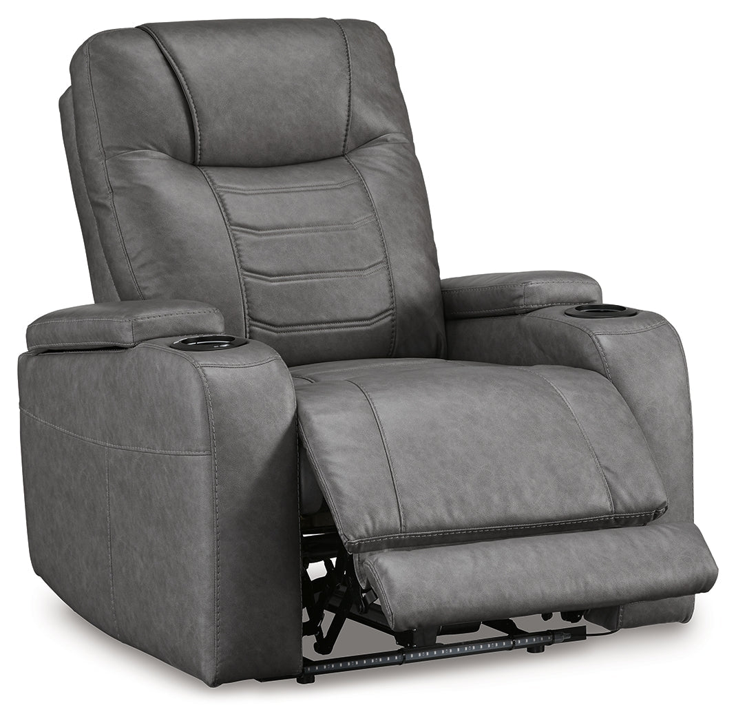 Schooner Rocks Slate Power Recliner