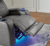 Schooner Rocks Slate Power Recliner by Ashley at Eve Furniture