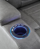 Schooner Rocks Slate Power Recliner by Ashley at Eve Furniture