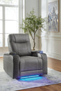 Schooner Rocks Slate Power Recliner by Ashley at Eve Furniture