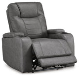 Schooner Rocks Slate Power Recliner by Ashley at Eve Furniture