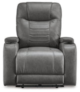 Schooner Rocks Slate Power Recliner by Ashley at Eve Furniture