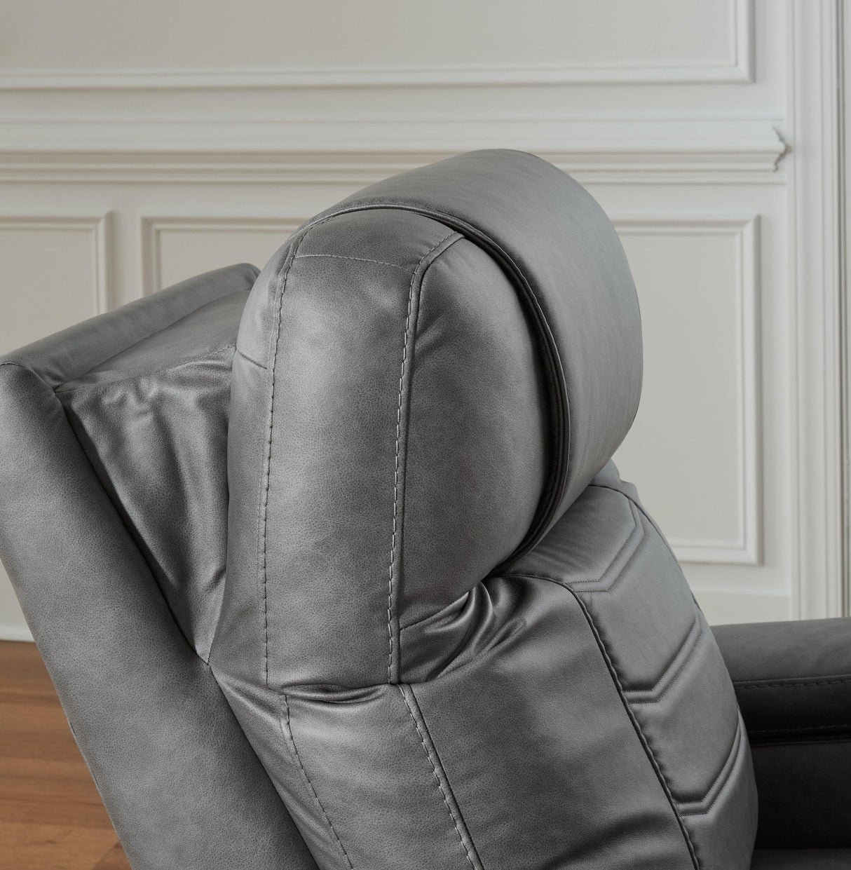 Schooner Rocks Slate Power Recliner by Ashley at Eve Furniture
