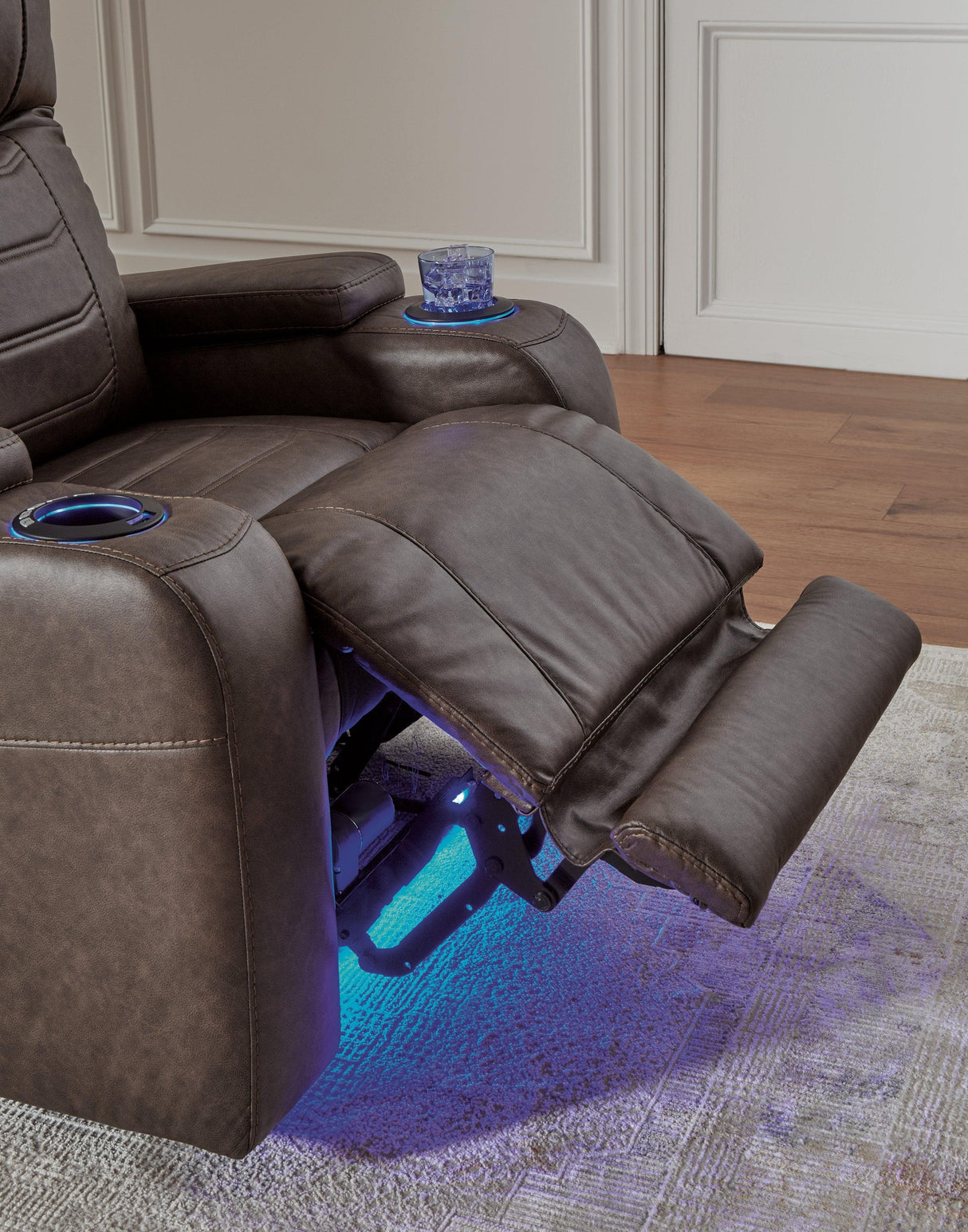 Schooner Rocks Umber Power Recliner by Ashley at Eve Furniture