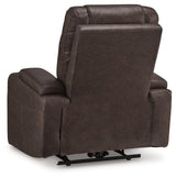 Schooner Rocks Umber Power Recliner by Ashley at Eve Furniture