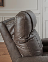 Schooner Rocks Umber Power Recliner by Ashley at Eve Furniture
