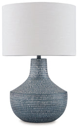 Schylarmont Antique Gray/White Table Lamp