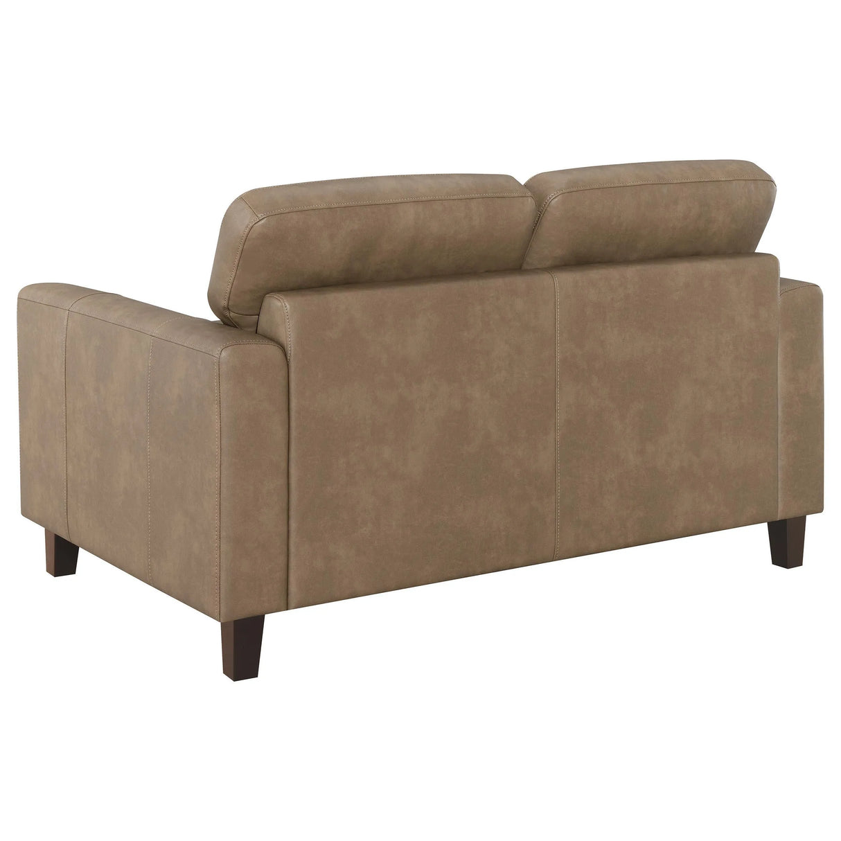 Scotland 3-piece Faux Leather Upholstered Sofa Set Brown by Coaster at Eve Furniture