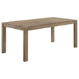 Scottsdale Brown Washed Rectangular Solid Wood Dining Table by Coaster at Eve Furniture
